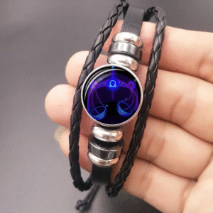 12 Zodiac Constellation Bracelet Luminous Braided Design Bracelet For Men Women Kids